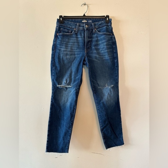 Old Navy Women's O.G. Straight Jeans Size 4 Petite NWOT High Rise Ankle - Picture 2 of 5